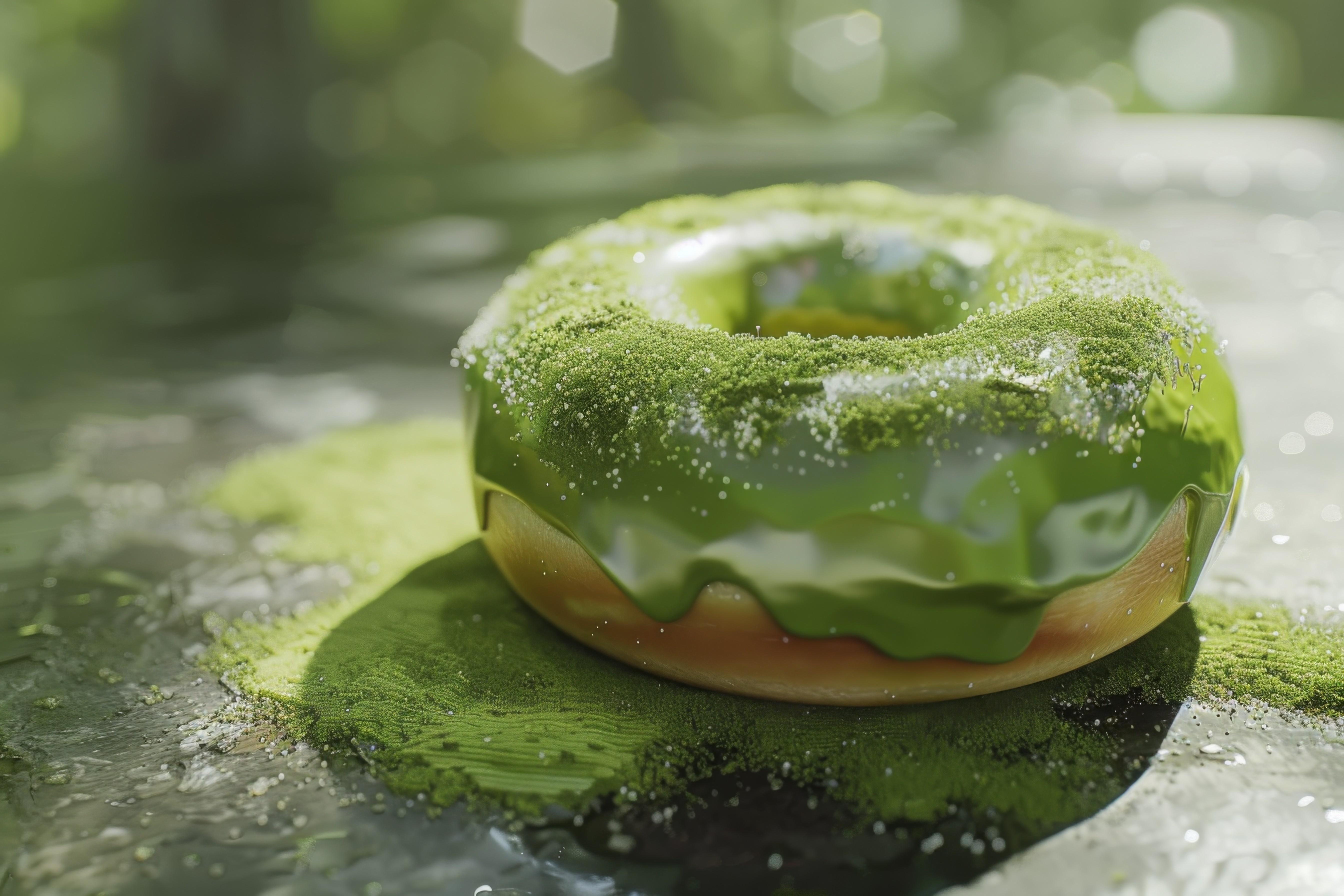 抹茶のドーナツ